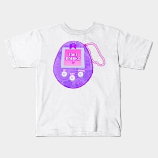 Take Breaks Retro Toy Purple Kids T-Shirt